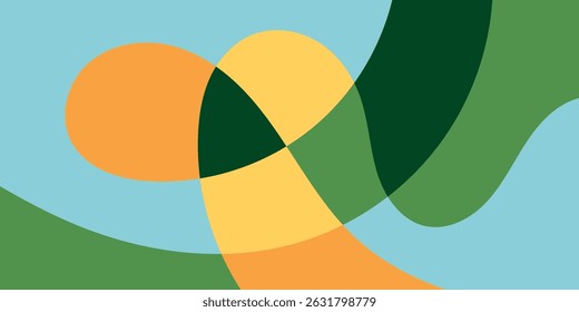 Flach abstrakte bunte moderne flüssige Hintergrund Illustration Vektordesign.
