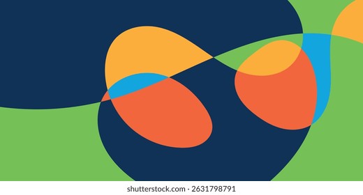 Flat abstract colorful modern fluid background illustration vector design.