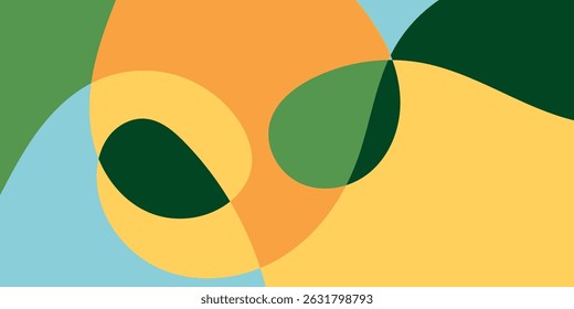 Flat abstract colorful modern fluid background illustration vector design.