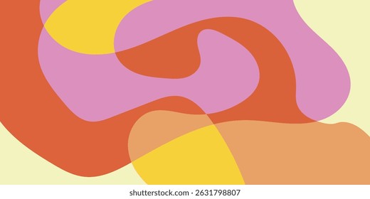 Diseño de Vector de ilustración de fondo fluido moderno colorido abstracto plano.