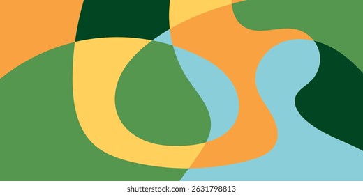 Flat abstract colorful modern fluid background illustration vector design.