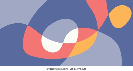Flat abstract colorful modern fluid background illustration vector design.