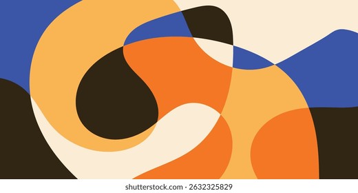 Flat abstract colorful modern fluid background illustration vector design.