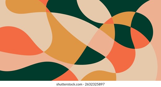 Flach abstrakte bunte moderne flüssige Hintergrund Illustration Vektordesign.