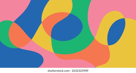 Plano abstrato colorido moderno fluido plano de fundo ilustração vetor design.