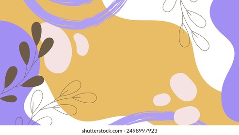 Flat abstract doodle background vector design in eps 10