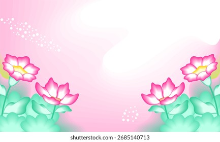 Plano abstrato floral folhas fundo