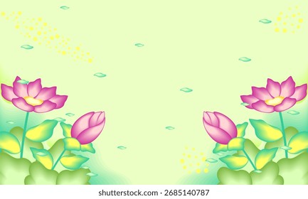Flache abstrakte florale Blätter Hintergrund