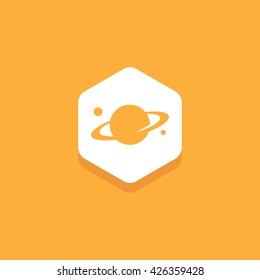 Flat Abstract Galaxy Symbol