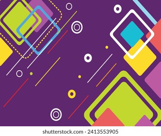 Flat Abstract and Geometri Element Background