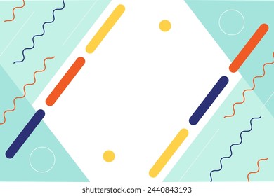 
Flat abstract geometric wallpaper vector background template
