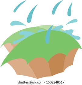 Flat abstract illustration. use full for poster, website design, book illustration, etc