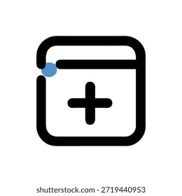 Uma imagem abstrata plana mostra um círculo azul contra um plano de fundo completamente branco. Gráfico minimalista com contraste acentuado.