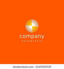 flat abstract line logo template