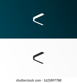 Flat abstract logo design for arrow vector illustration