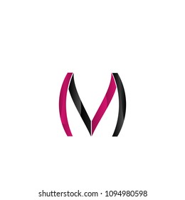 flat abstract M letter logotype icon illustration.isolated background