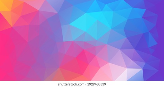 Flat abstract multicolor geometric triangle wallpaper