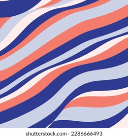 Flat abstract psychedelic groovy background. Vector illustration.