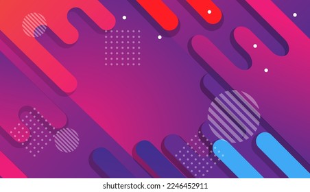 Flat Abstract Purple Background Free Vector