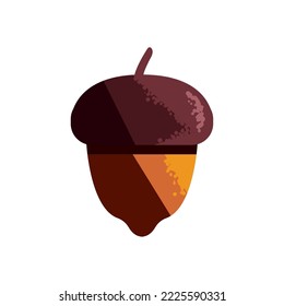 flat acorn nut over white