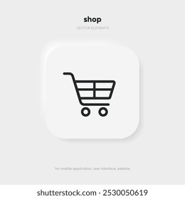 Flat add button add icon add to cart icon, shopping cart sign, online shopping, click here, buy push button for website, mobile app, UI, GUI, UX.