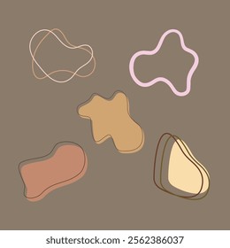 Flat Aesthetic Minimalist Abstract Shapes