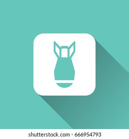 flat air bomb icon