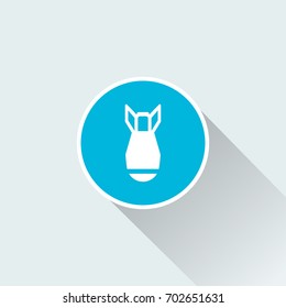 flat air bomb icon