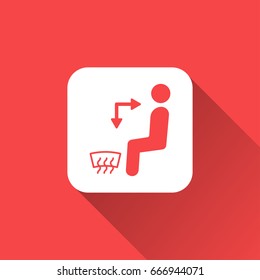 flat Air conditioner icon