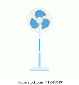 Flat air fan icon. Ventilator graphic equipment. Vector eps10