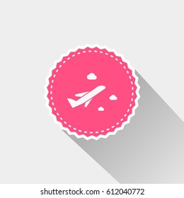 flat airplane icon
