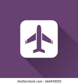 flat Airplane icon