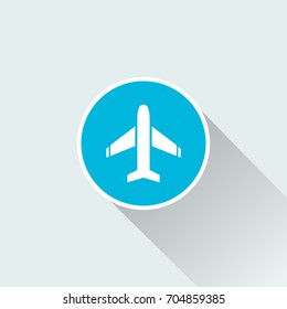 flat Airplane icon