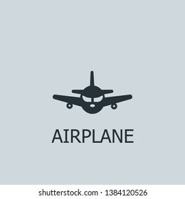 Flat airplane vector icon. Airplane illustration for web, mobile apps, design. Airplane vector symbol.