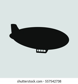 Flat airship blimp