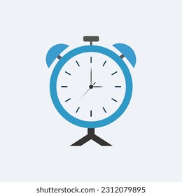 Flat alarm clock icon symbol vector Illustration.