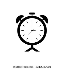 Símbolo de icono de despertador plano vector Ilustración.