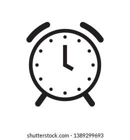 flat alarm clock icon, vector, eps 10