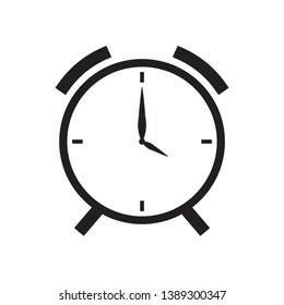 flat alarm clock icon, vector, eps 10