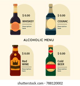FLAT ALCOHOLIC MENU