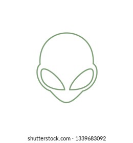 flat alien icon