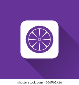 flat Alloy wheel icon