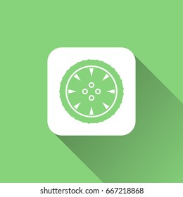 flat Alloy wheel icon