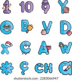 Flat alphabets and numeric vector symbols