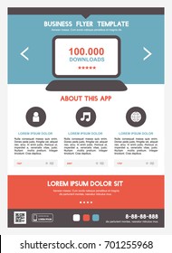 Flat angle design newsletter template