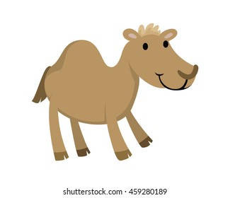 Flat Animal Character Logo - Camel