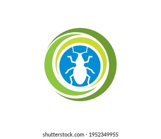 flat animal logo of weefil milfoil or water bug