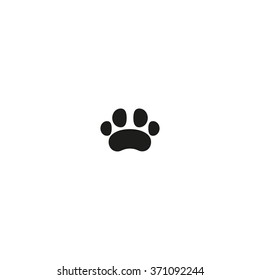 Flat animal paw.