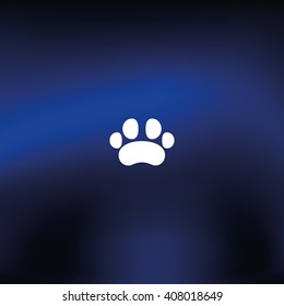 Flat animal paw.