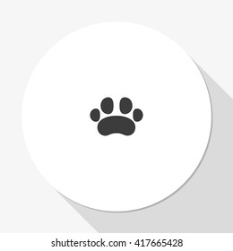 Flat animal paw.